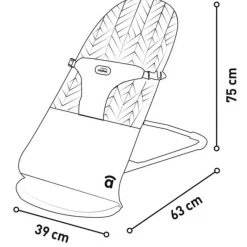 ASALVO Hamacas Para Bebés-Hamaca Paradise Rosa 9kg