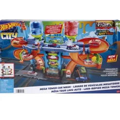 MATTEL Vehículos, Trenes Y Parkings-Hot Wheels Color Shifters Mega Torre Lavado Coches