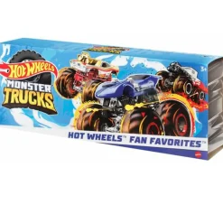 MATTEL Vehículos, Trenes Y Parkings-Hot Wheels Monster Trucks Pack 3 Vehículos