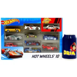 MATTEL Vehículos, Trenes Y Parkings-Hot Wheels Pack 10 Vehiculos