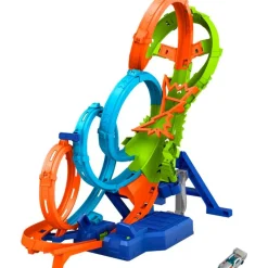 Hot Wheels Pista Colisión de 4 Loopings*MATTEL Hot