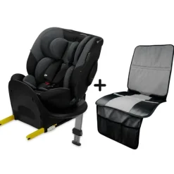 KINDERKRAFT Sillas Con Isofix De 40 A 150 Cm (0 A 12 Años)-I-Fix Isize 360 40-150cm c/ pata Black + Regalo