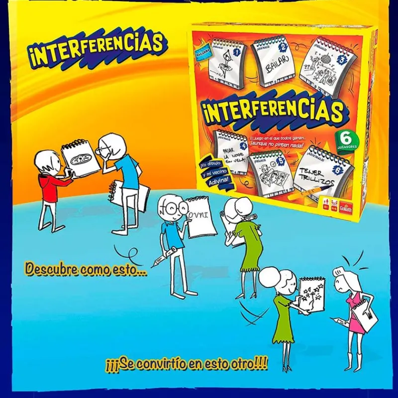 Interferencias 6 Jugadores Juego de Mesa*GOLIATH Sale