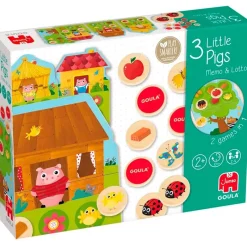 DISET Juegos Y Juguetes Educativos-Juego 3 Cerditos Memo y Lotto