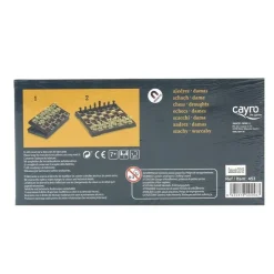 CAYRO Juegos De Mesa-Juego Ajedrez y Damas Magnético