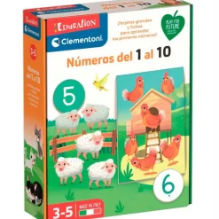 CLEMENTONI Juegos Y Juguetes Educativos-Juego Educativo Números del 1 al 10