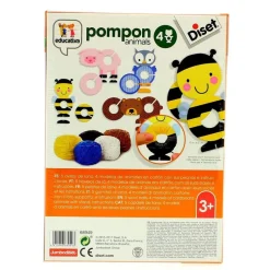 DISET Juegos Y Juguetes Educativos-Juego Educativo Pompon Animals