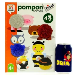 DISET Juegos Y Juguetes Educativos-Juego Educativo Pompon Animals