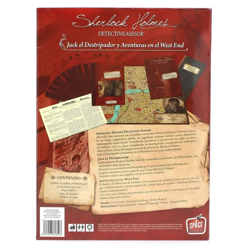 ASMODEE Juegos Para Expertos-Juego Jack el Destripador y Aventuras en el West
