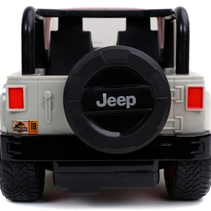 JADA TOYS Vehículos, Trenes Y Parkings|Coches Radio Control (R/C)-Jurassic Park RC Jeep Wrangler 1:16