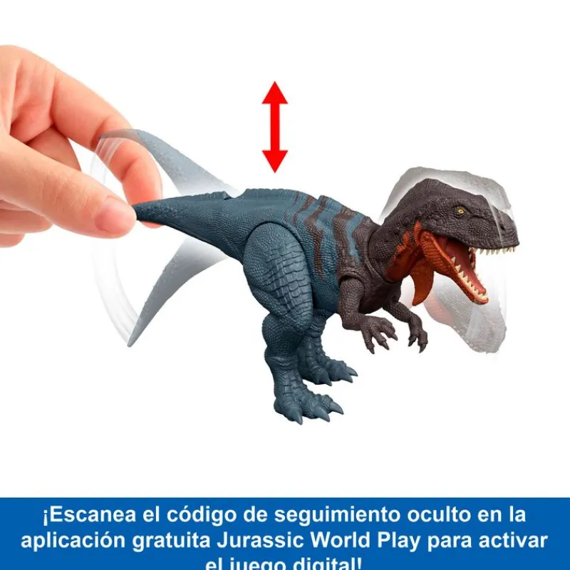 MATTEL Electrónicos-Jurassic World Rugido Salvaje Abelisaurio