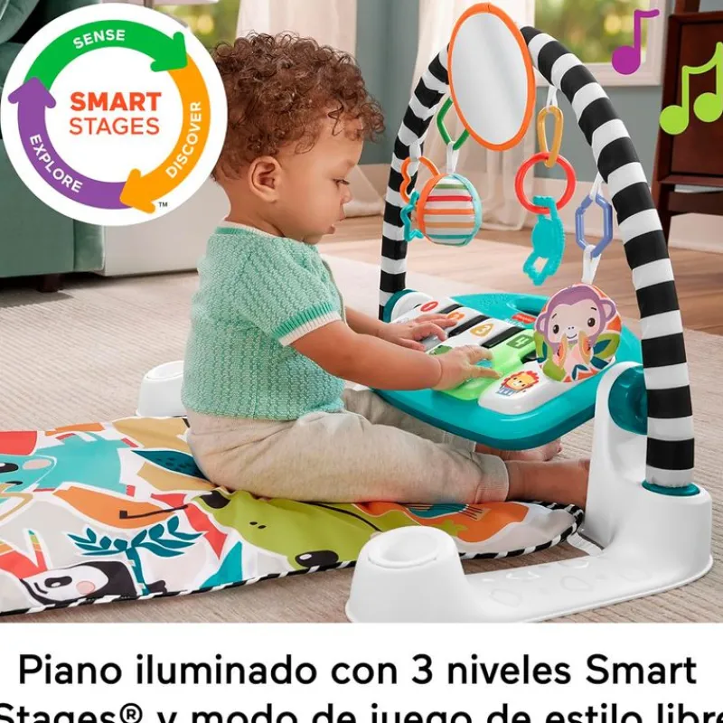 FISHER PRICE Primera Infancia Y Preescolar-Kick & Play & Grow Alfombra con Piano Pataditas