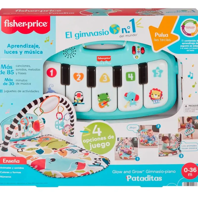 FISHER PRICE Primera Infancia Y Preescolar-Kick & Play & Grow Alfombra con Piano Pataditas