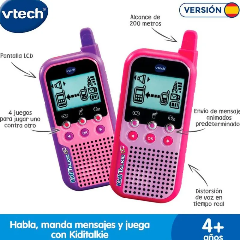 KidiTalkie 6 en 1 Rosa*VTECH New