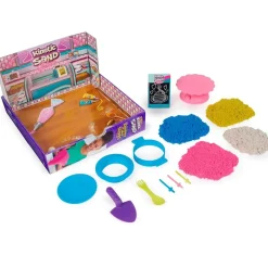 SPIN MASTER Manualidades-Kinectic Sand Arena Mágica Cake Station