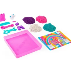 SPIN MASTER Manualidades-Kinetic Sand Arena Mágica Reino de Unicornios