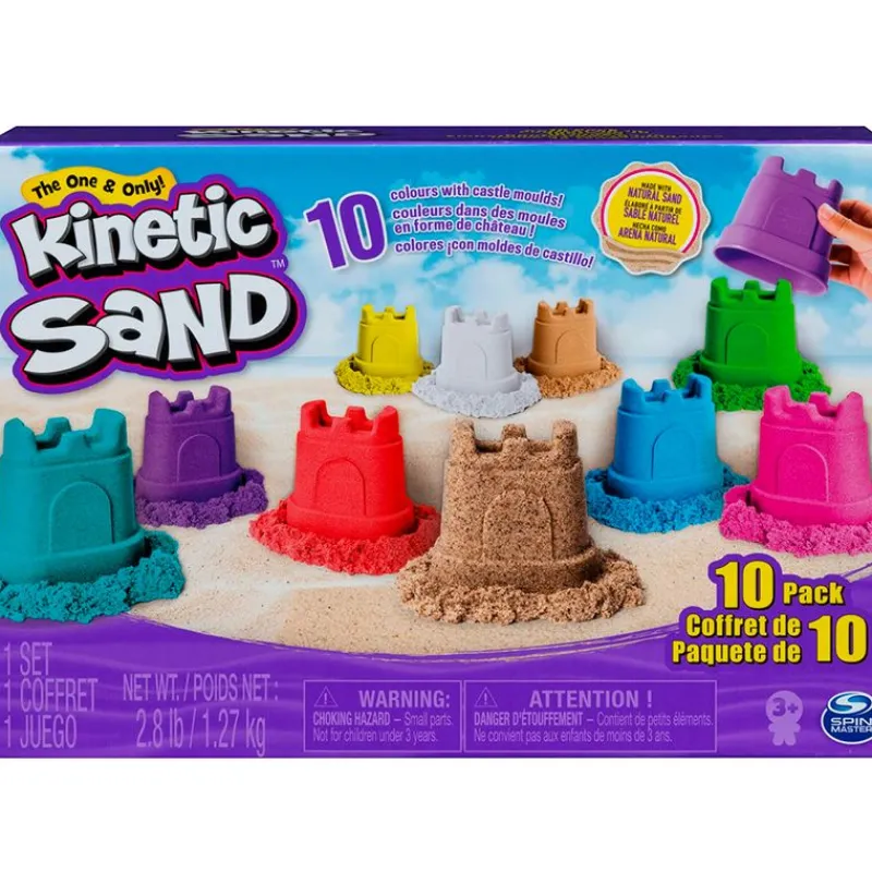 Kinetic Sand Pack 10 Castillos*SPIN MASTER Outlet