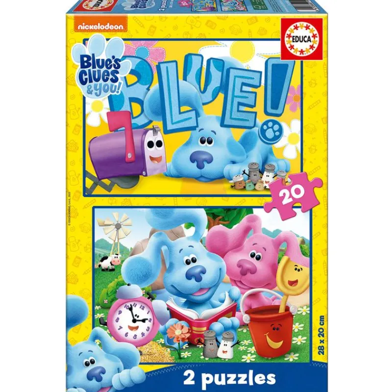 EDUCA Puzzles Y Construcciones-Las Pistas de Blue Puzzle 2x20 Piezas