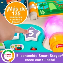 FISHER PRICE Primera Infancia Y Preescolar-Laugh & Learn Mesa de Actividades 4 en 1 y Caballete