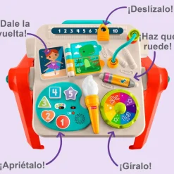FISHER PRICE Primera Infancia Y Preescolar-Laugh & Learn Mesa de Actividades 4 en 1 y Caballete