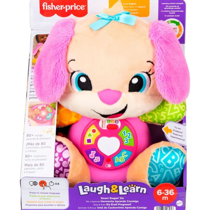 Laugh & Learn Perrita con Smart Stages Peluche*FISHER PRICE