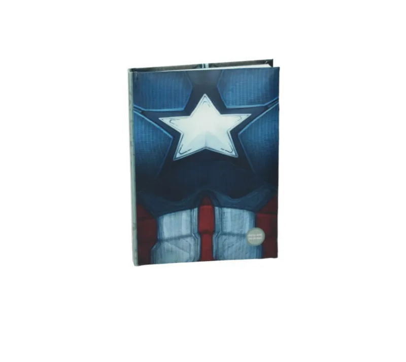 SD DISTRIBUCIONES Tecnología Y Gadgets-Libreta Capitan America con luz
