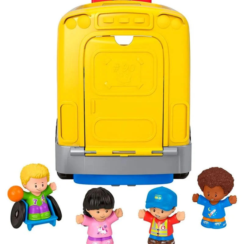 FISHER PRICE Primera Infancia Y Preescolar|Vehículos, Trenes Y Parkings-Little People Autobús Escolar Amarillo Grande