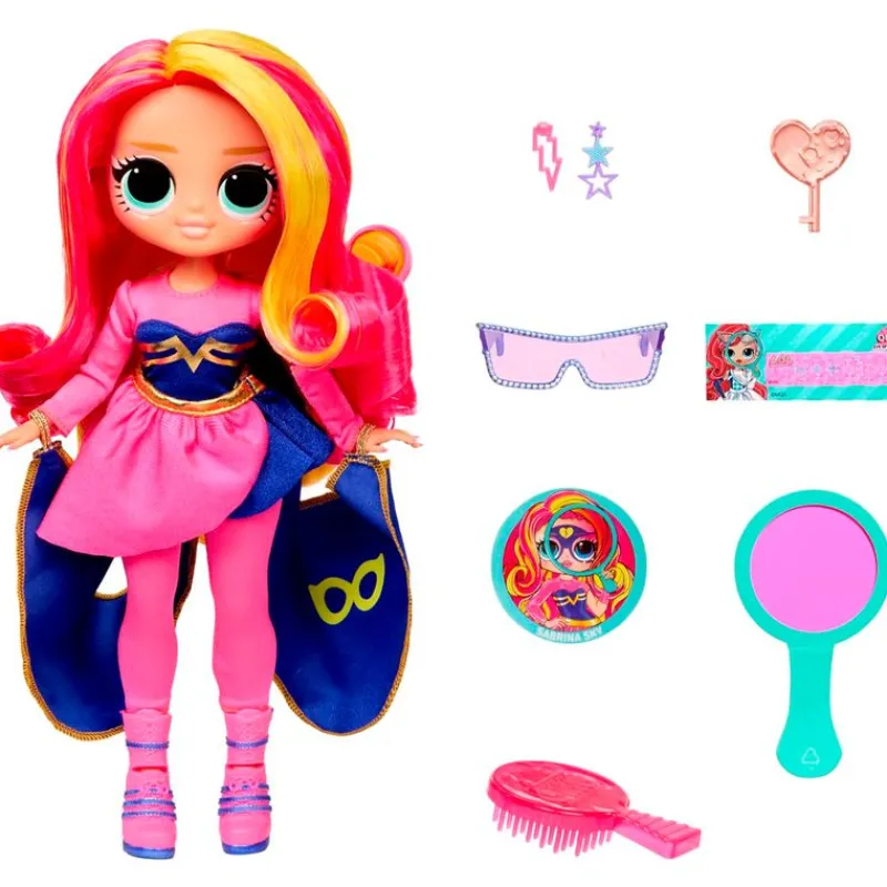 MGA Muñecas-L.O.L. Surprise! OMG Eye Spy Series Muñeca Superheroína