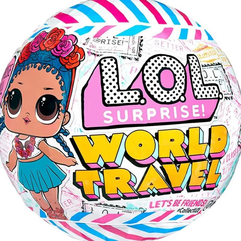 MGA Manualidades|Muñecas-LOL Surprise World Travel Sorpresa