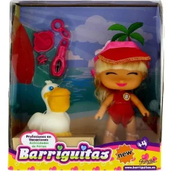 FAMOSA Muñecas-Los Barriguitas Profesión de Vacaciones Cuidadora de Aves