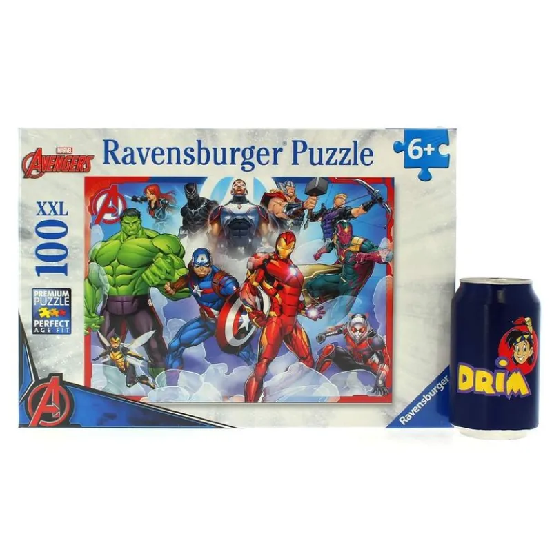 RAVENSBURGER Puzzles Y Construcciones-Los Vengadores Puzzle de 100 Piezas XXL