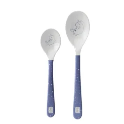 SARO Vajillas Infantiles-Lote de 2 cucharas grande y pequeña
