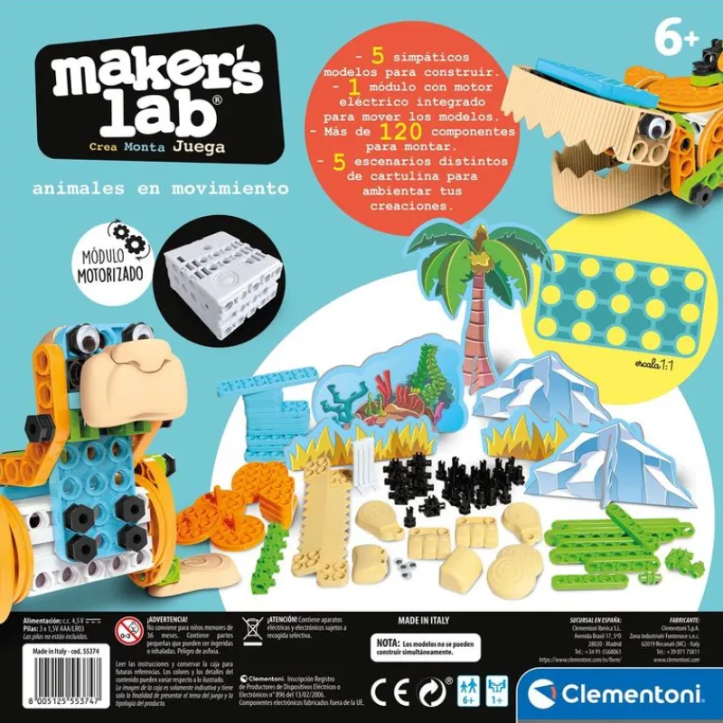 Maker's Lab - Animales en Movimento*CLEMENTONI New