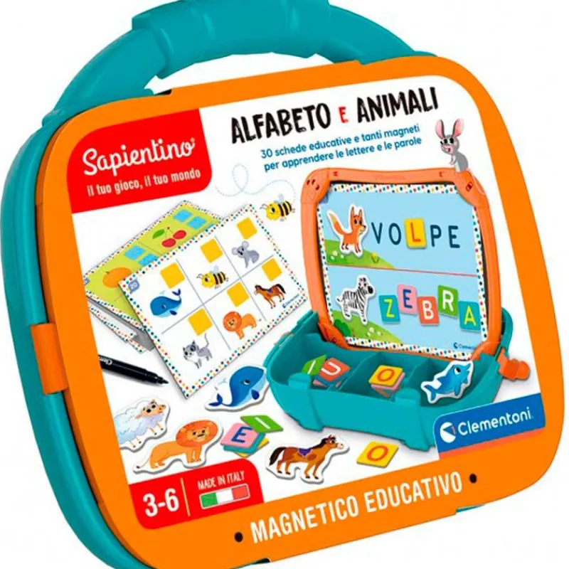 CLEMENTONI Juegos Y Juguetes Educativos-Maletín Abecedario Magnético Educativo
