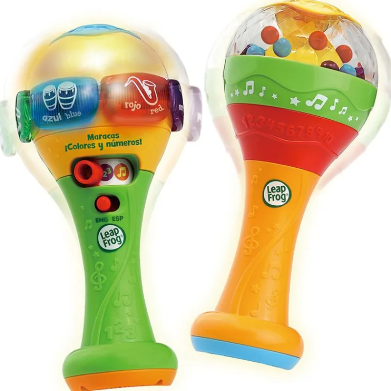 VTECH Instrumentos Musicales|Primera Infancia Y Preescolar-Maracas ¡Colores y Números!