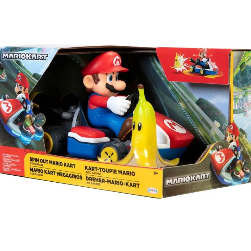 JAKKS PACIFIC Vehículos, Trenes Y Parkings-Mario Kart Megagiros con Banana