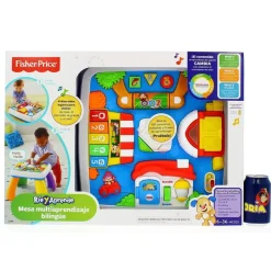 FISHER PRICE Primera Infancia Y Preescolar-Mesa Multiaprendizaje Bilingüe