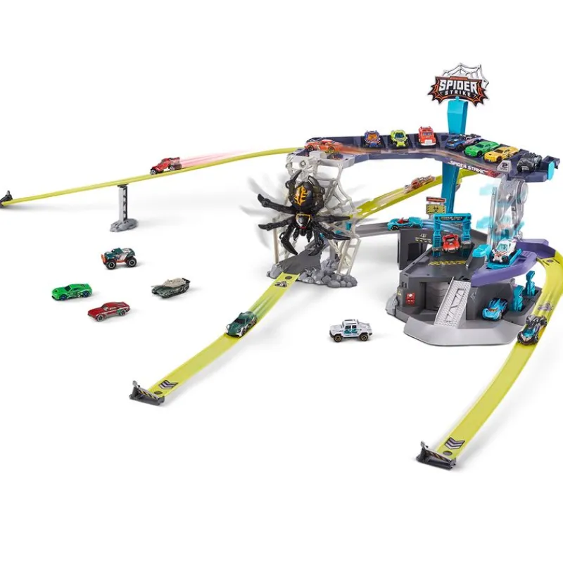 ZURU Vehículos, Trenes Y Parkings-Metal Machines Spider Strike Parking
