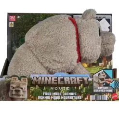 MATTEL Figuras Videojuegos|Primera Infancia Y Preescolar-Minecraft Dennis el Lobo Peluche Interactivo