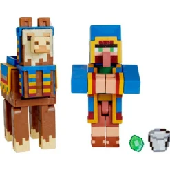 MATTEL Figuras Videojuegos|Figuras Y Figuras De Acción-Minecraft Pack 2 Figuras Surtidas