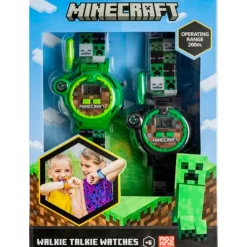 KIDS EUROSWAN Electrónicos-Minecraft Reloj Walkie Talkie 2 en 1