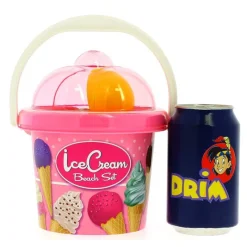 ANDRONI GIOCATTOLI Aire Libre-Mini Cubo de Playa Helado Rosa