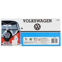 Miniatura Volkswagen Van Blanca Llamas 1:24*MOTOR MAX Discount
