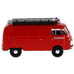 MOTOR MAX Coches Escala 1:24-Miniatura Volkswagen Van FEUERWEHR 1:24