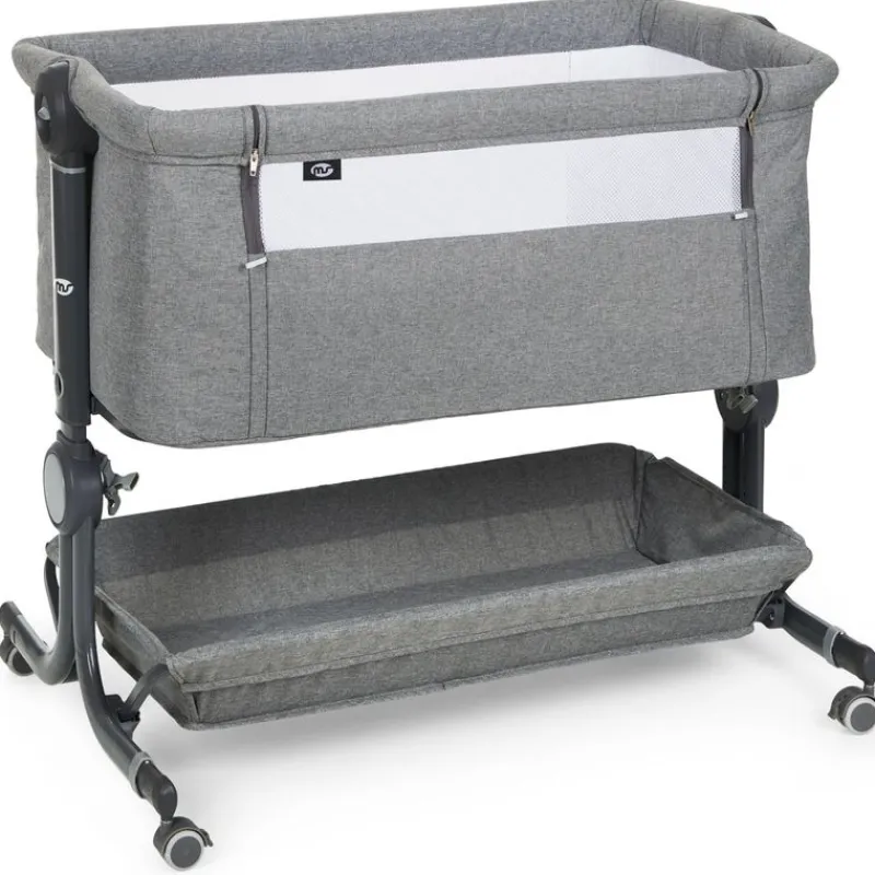 Minicuna Colecho Comfy Gris + textil Stars*MS