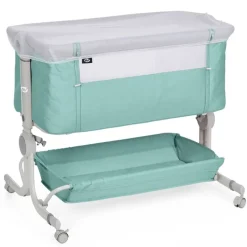 Minicuna Colecho Comfy Menta + textil Elefante*MS Outlet