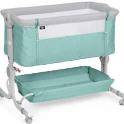 Minicuna Colecho Comfy Menta + textil Elefante*MS Outlet