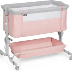 Minicuna Colecho Comfy Rosa + textil Star*MS Hot