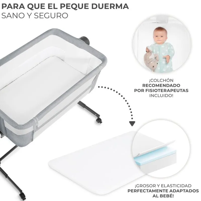 KINDERKRAFT Minicunas-Minicuna colecho Neste Up2 Grey