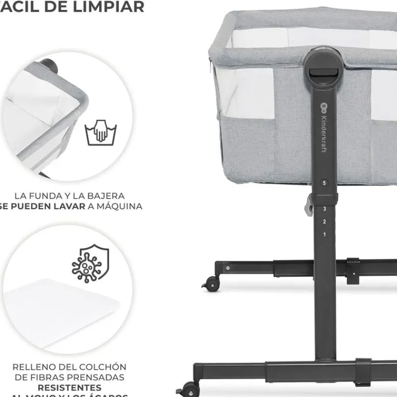 KINDERKRAFT Minicunas-Minicuna colecho Neste Up2 Grey